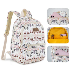 WG2206-9110  Wrangler Aztec Print Backpack - Tan