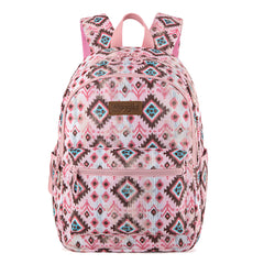 WG2206-9110  Wrangler Aztec Print Backpack -Pink