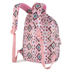 WG2206-9110  Wrangler Aztec Print Backpack -Pink