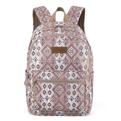 WG2206-9110  Wrangler Aztec Print Backpack - Light Coffee