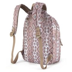 WG2206-9110  Wrangler Aztec Print Backpack - Light Coffee