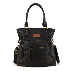 WG165-1110 Wrangler Slouchy Tote/Crossbody - Black