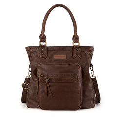 WG165-1110 Wrangler Slouchy Tote/Crossbody - Brown