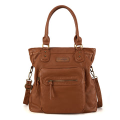 WG165-1110 Wrangler Slouchy Tote/Crossbody - Light Brown