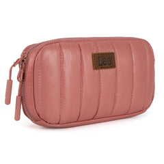 LEE49-005  LEE Quilted Puffer Wristlet/Crossbody Bag