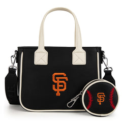 MLB-SF103  MLB San Francisco Giants Team  Tote/Crossbody with Baseball Coin Pouch