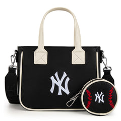 MLB-NY103  MLB  New York Yankees Team Tote/Crossbody with Baseball Coin Pouch