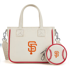 MLB-SF103  MLB San Francisco Giants Team  Tote/Crossbody with Baseball Coin Pouch