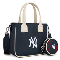 MLB-NY103  MLB  New York Yankees Team Tote/Crossbody with Baseball Coin Pouch