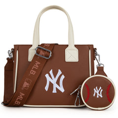 MLB-NY103  MLB  New York Yankees Team Tote/Crossbody with Baseball Coin Pouch