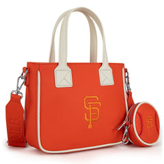 MLB-SF103  MLB San Francisco Giants Team  Tote/Crossbody with Baseball Coin Pouch