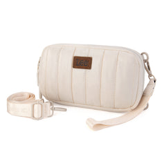 LEE49-005  LEE Quilted Puffer Wristlet/Crossbody Bag