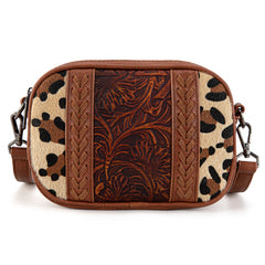 MW1318-8365 Montana West Tooled Collection Crossbody - Leopard