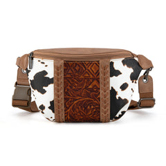 MW1318-194 Montana West Tooled Collection Fanny Pack - Brown