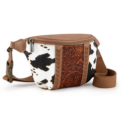 MW1318-194 Montana West Tooled Collection Fanny Pack - Brown