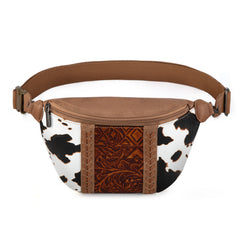 MW1318-194 Montana West Tooled Collection Fanny Pack - Brown