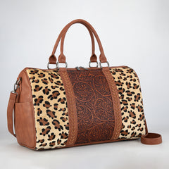 MW1318-5110 Montana West Tooled Collection Duffle Bag - Leopard