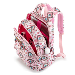 WG2206-9110  Wrangler Aztec Print Backpack -Pink