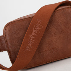 TR184-194 Trinity Ranch Genuine Hair-On Cowhide Belt Bag - Brown