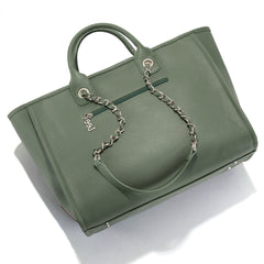 LEE46-345  LEE Top Handle/Chain Strap Wide Tote