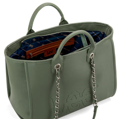 LEE46-345  LEE Top Handle/Chain Strap Wide Tote