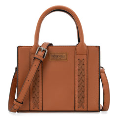 WG70S-8120   Wrangler Whipstitch Mini Tote/Crossbody - Brown