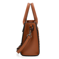 WG70S-8120   Wrangler Whipstitch Mini Tote/Crossbody - Brown