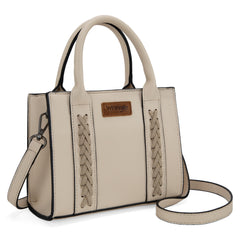 WG70S-8120   Wrangler Whipstitch Mini Tote/Crossbody - Beige