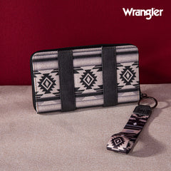 WG2203A-W006  Wrangler Southwestern Art Print Wallet - Black