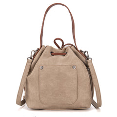 MWF1046-205S Montana West Hair-On Cowhide Drawstring Hobo/Crossbody - Tan