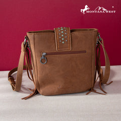 MWF1047-8360  Montana West Fringe Collection Crossbody - Brown