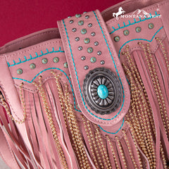 MWF1047-8360  Montana West Fringe Collection Crossbody - Pink