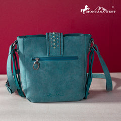 MWF1047-8360  Montana West Fringe Collection Crossbody - Turquoise