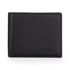 MWS01-W001   Genuine Leather Men's Bi-Fold Wallet