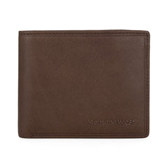 MWS01-W001   Genuine Leather Men's Bi-Fold Wallet