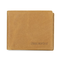 MWS01-W001   Genuine Leather Men's Bi-Fold Wallet