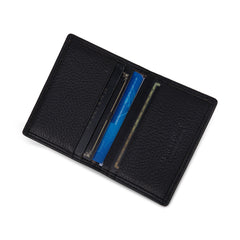 MWS03-W001   Genuine Leather Bi-Fold Card Wallet for Men Woman