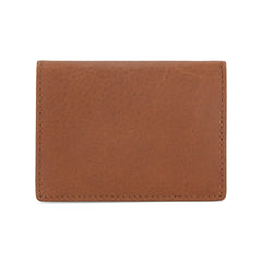 MWS03-W001   Genuine Leather Bi-Fold Card Wallet for Men Woman