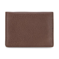 MWS03-W001   Genuine Leather Bi-Fold Card Wallet for Men Woman