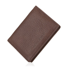 MWS03-W001   Genuine Leather Bi-Fold Card Wallet for Men Woman