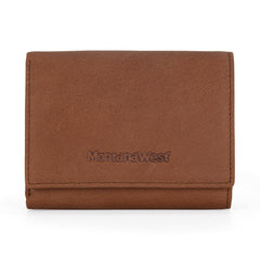 MWS04-W001   Montana West Genuine Leather Tri-Fold  Wallet For Men Woman