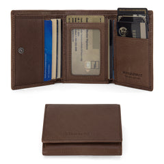 MWS04-W001   Montana West Genuine Leather Tri-Fold  Wallet For Men Woman