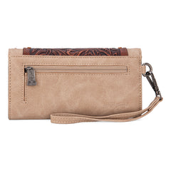 TR181-W018  Trinity Ranch Floral Tooled Collection Wallet