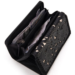 TR186-W010  Trinity Ranch Floral Tooled Collection Wallet