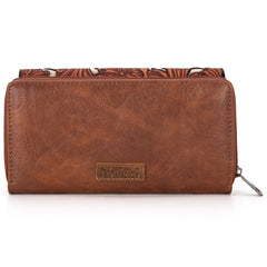 TR186-W010  Trinity Ranch Floral Tooled Collection Wallet