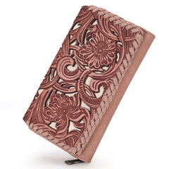 TR186-W010  Trinity Ranch Floral Tooled Collection Wallet