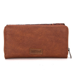 TR188-W010  Trinity Ranch Floral Tooled Collection Wallet