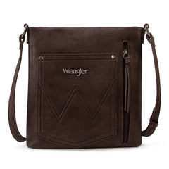 WG97G-9360  Wrangler Braided Concealed Carry Crossbody- Coffee