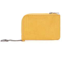 WG102-W005 Wrangler  Wrangler Croc  Print  Mini Zip Card Case - Mustard