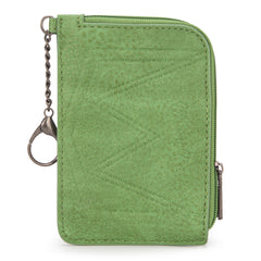 WG130-W005 Wrangler Southwestern Art Print Mini Zip Card Case  - Green